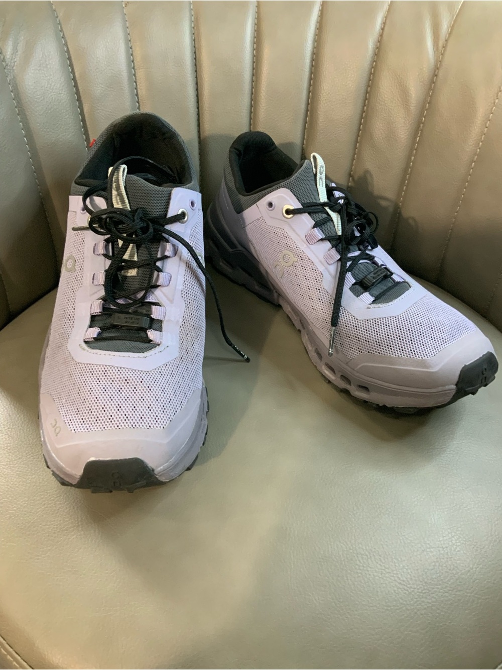On Running Men’s Cloudventure Sneakers in Light Lavender with Black Accents